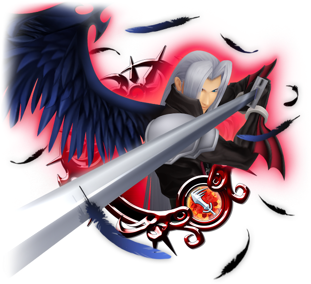 Sephiroth Final Fantasy Villain PNG image