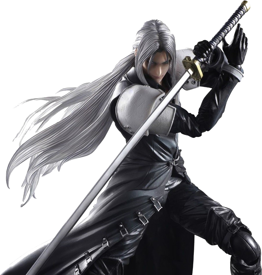 Sephiroth Final Fantasy Villain PNG image