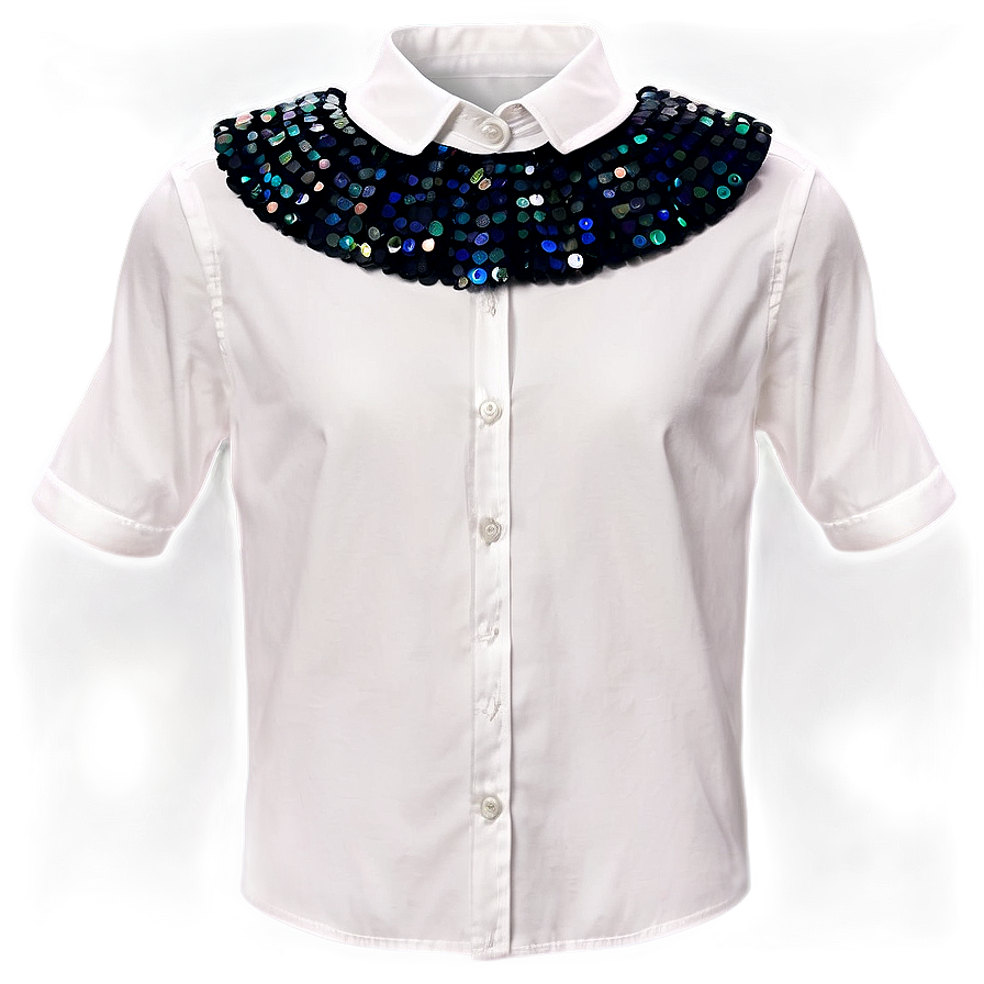 Sequin Collar Shirt Png 39 PNG image