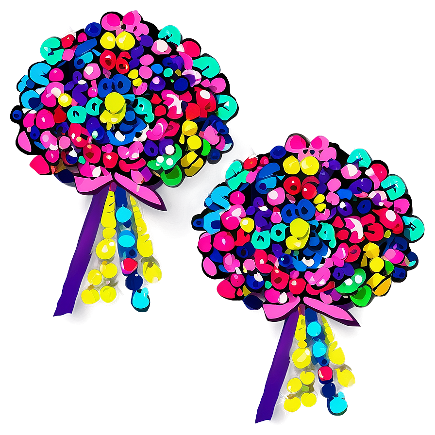 Sequin Pom Poms Png 06132024 PNG image