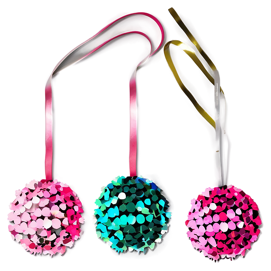 Sequin Pom Poms Png Tqo98 PNG image