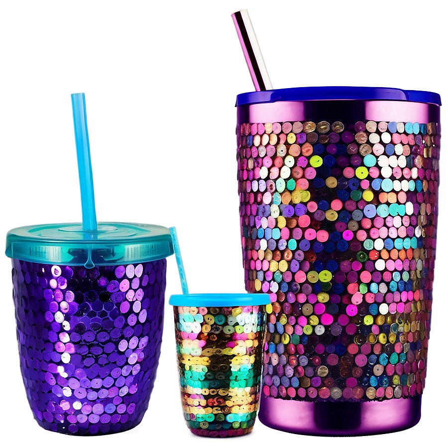 Sequin Tumbler Cup Png 06272024 PNG image