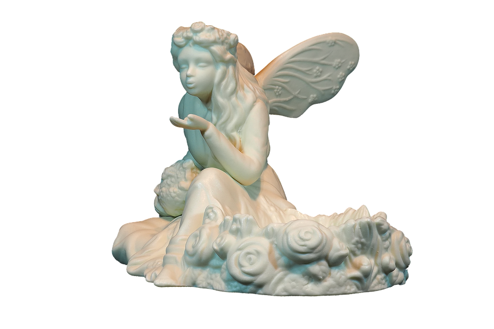 Serene Angel Statuette PNG image