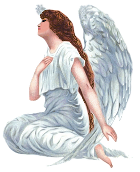 Serene Angelin Prayer PNG image