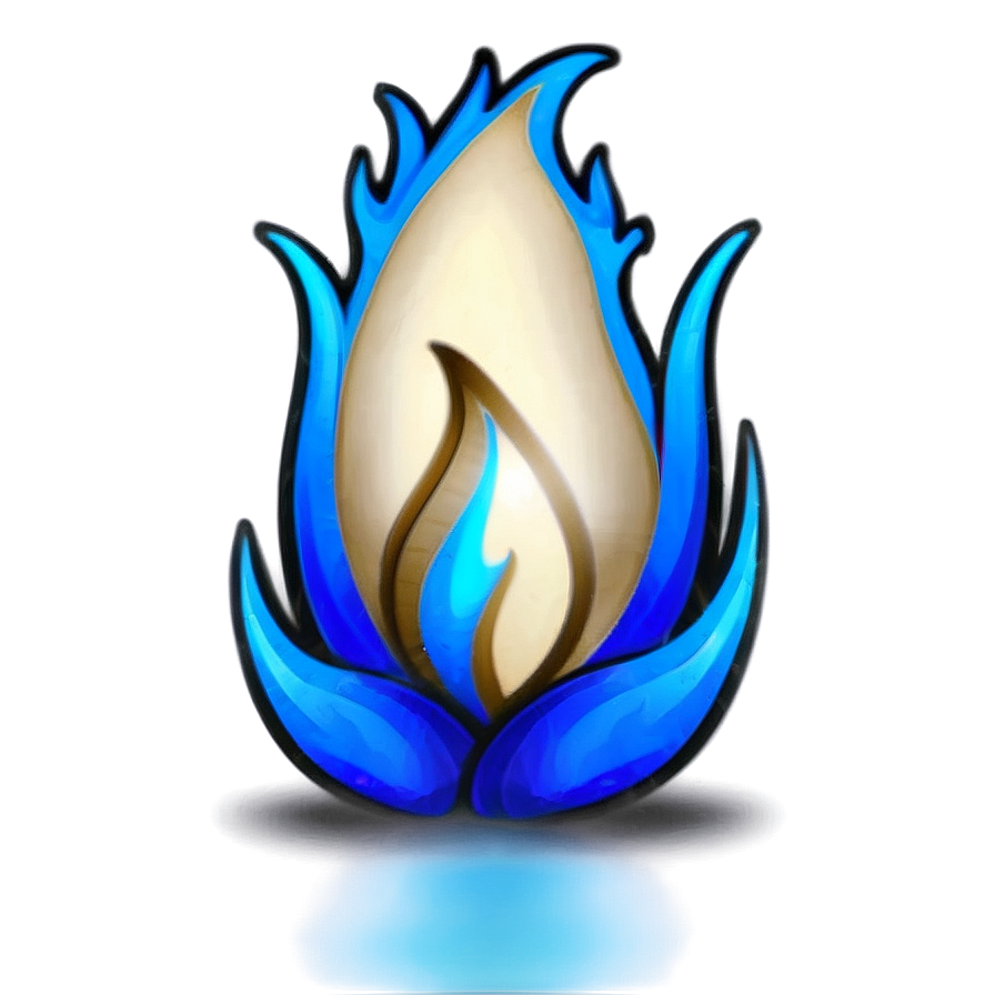 Serene Blue Flames Png 70 PNG image