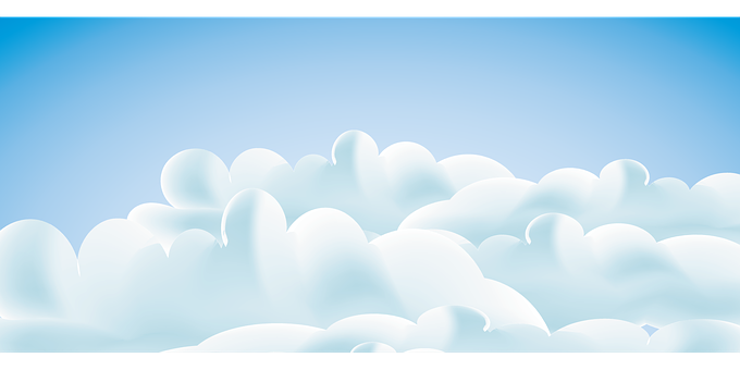 Serene Blue Skyand Clouds PNG image