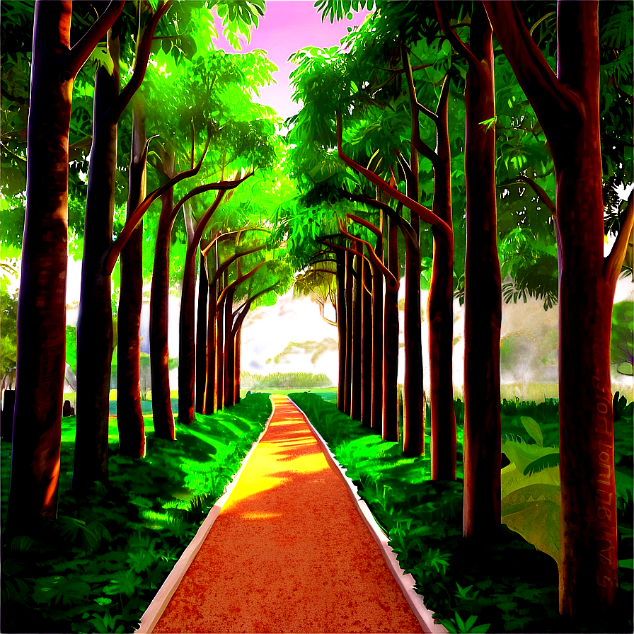 Serene Garden Trail Png Vxp68 PNG image