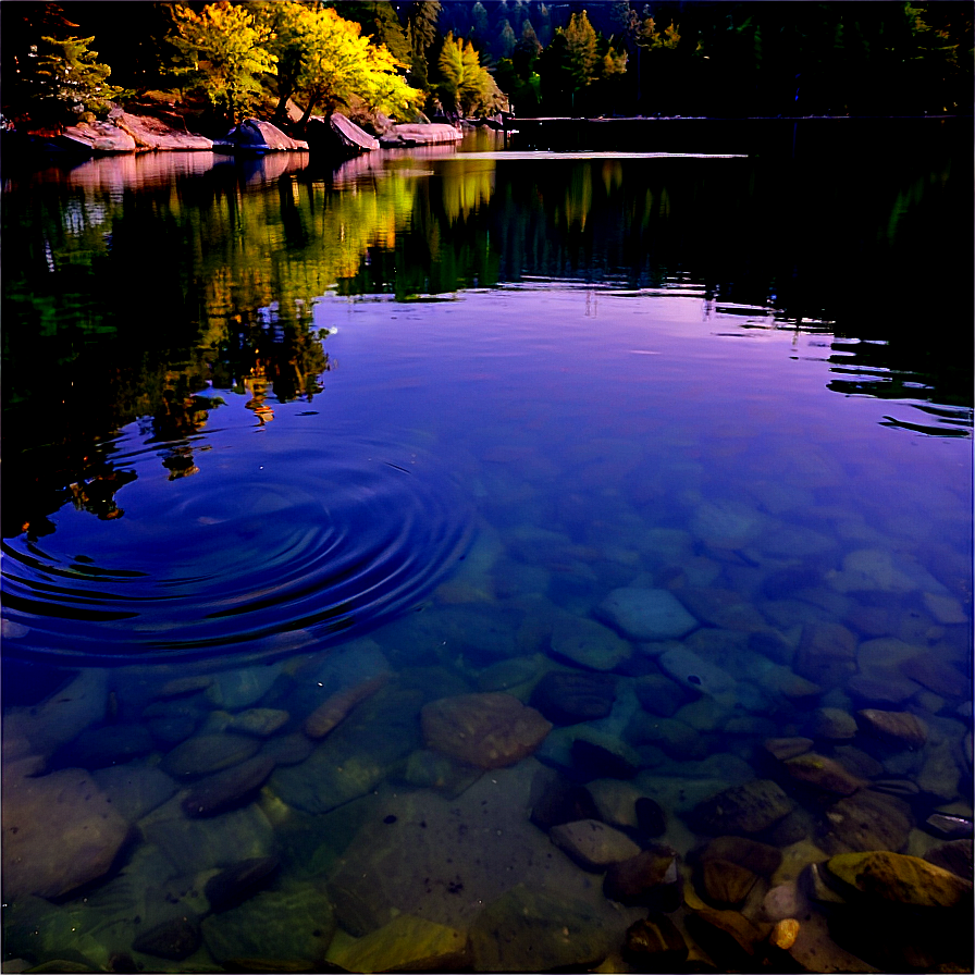 Serene Lake Ripple Water Png Fhs30 PNG image