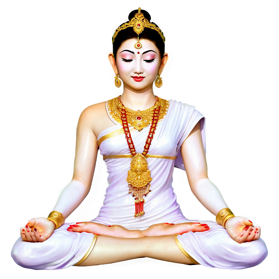 Serene Lotus Goddess Png Uqw PNG image