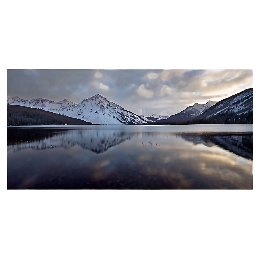 Serene Mountain Lake Png 33 PNG image