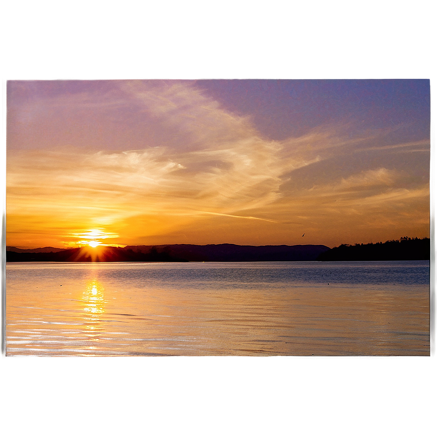 Serene Puget Sound Sunset Png 9 PNG image