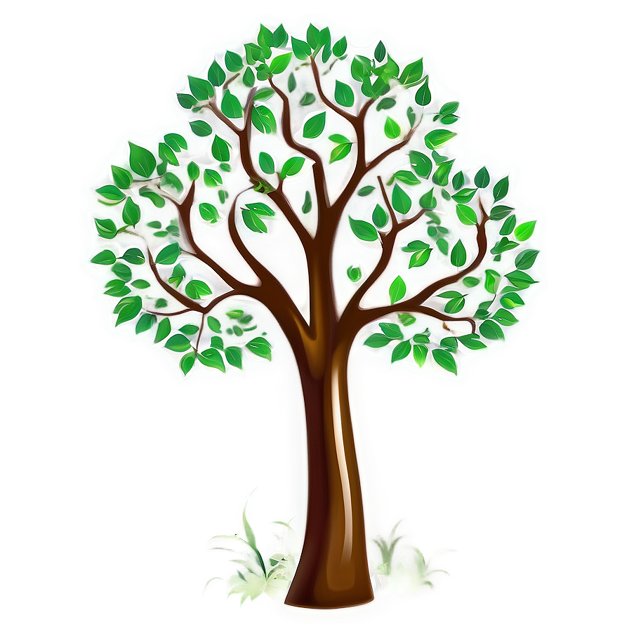 Serene Tree Outline Png 46 PNG image