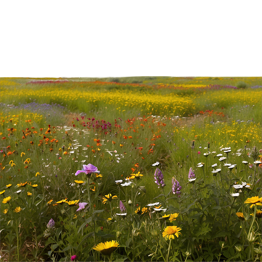 Serene Wildflower Field Png Ixn29 PNG image