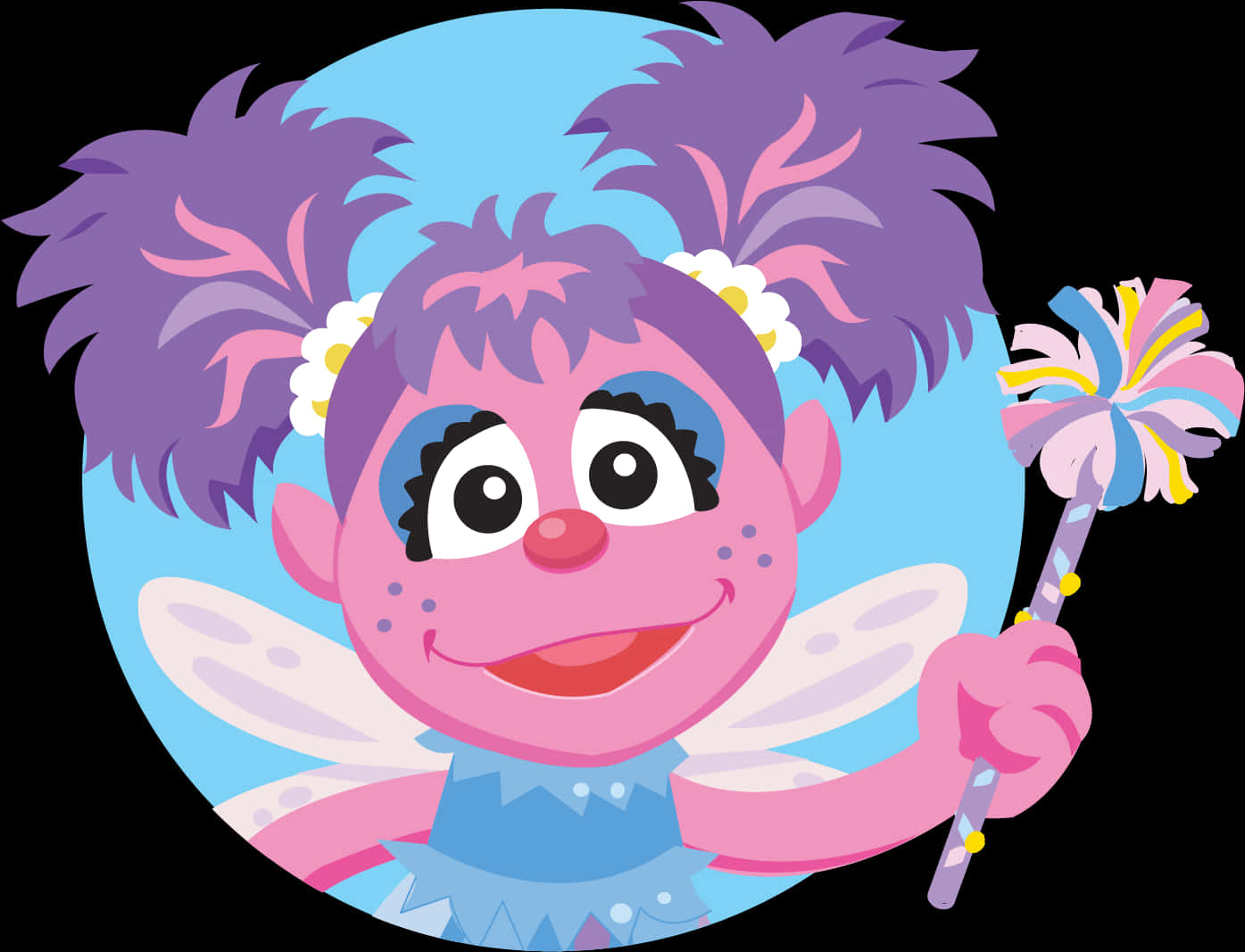 Sesame Street Character Abby Cadabby PNG image