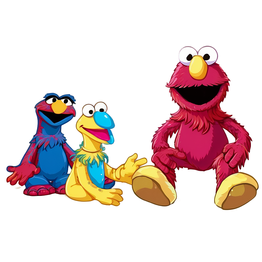 Sesame Street Friends Png 05212024 PNG image