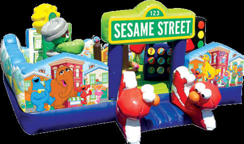 Sesame Street Inflatable Playhouse PNG image