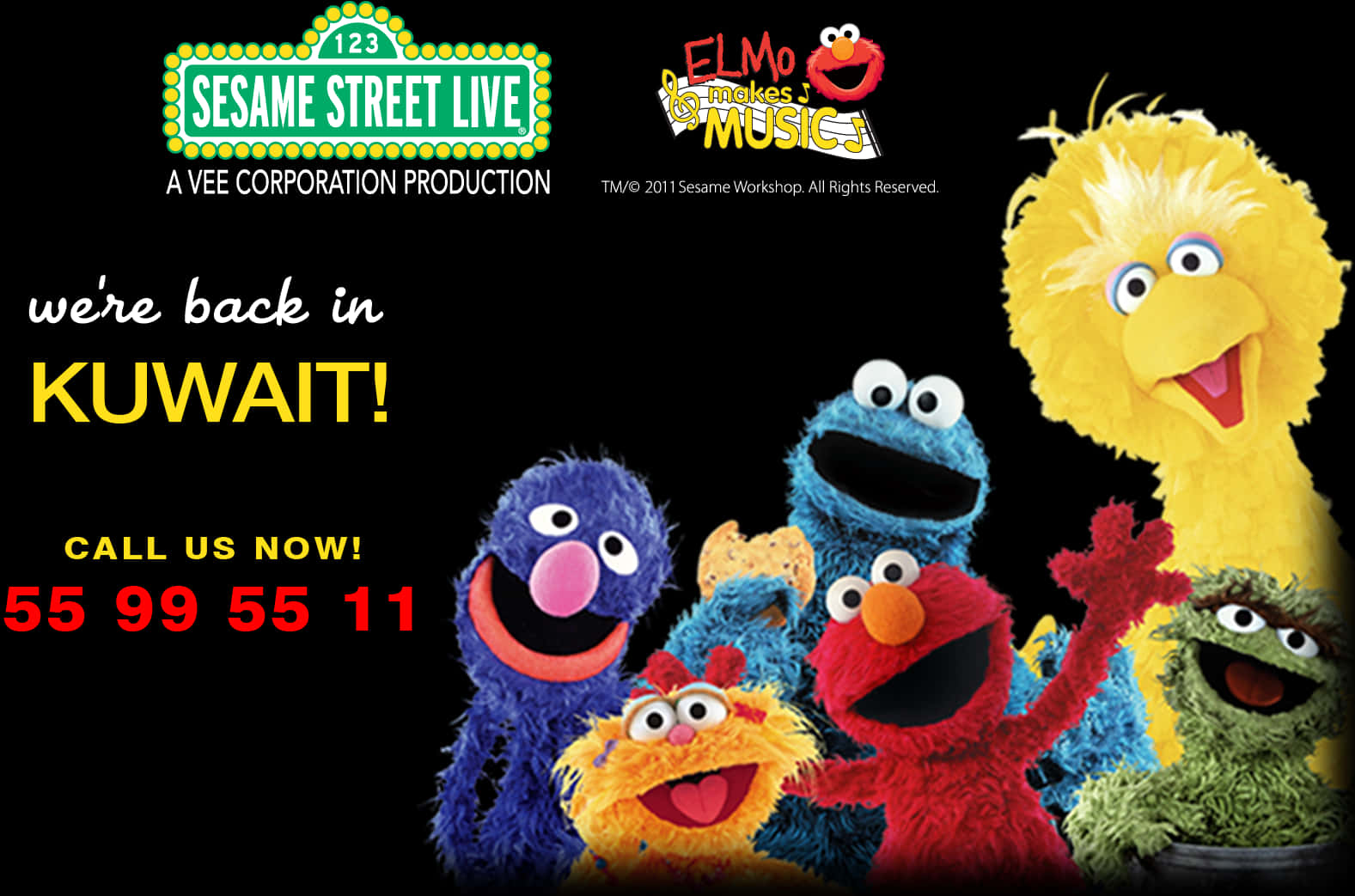 Sesame Street Live Kuwait Announcement PNG image