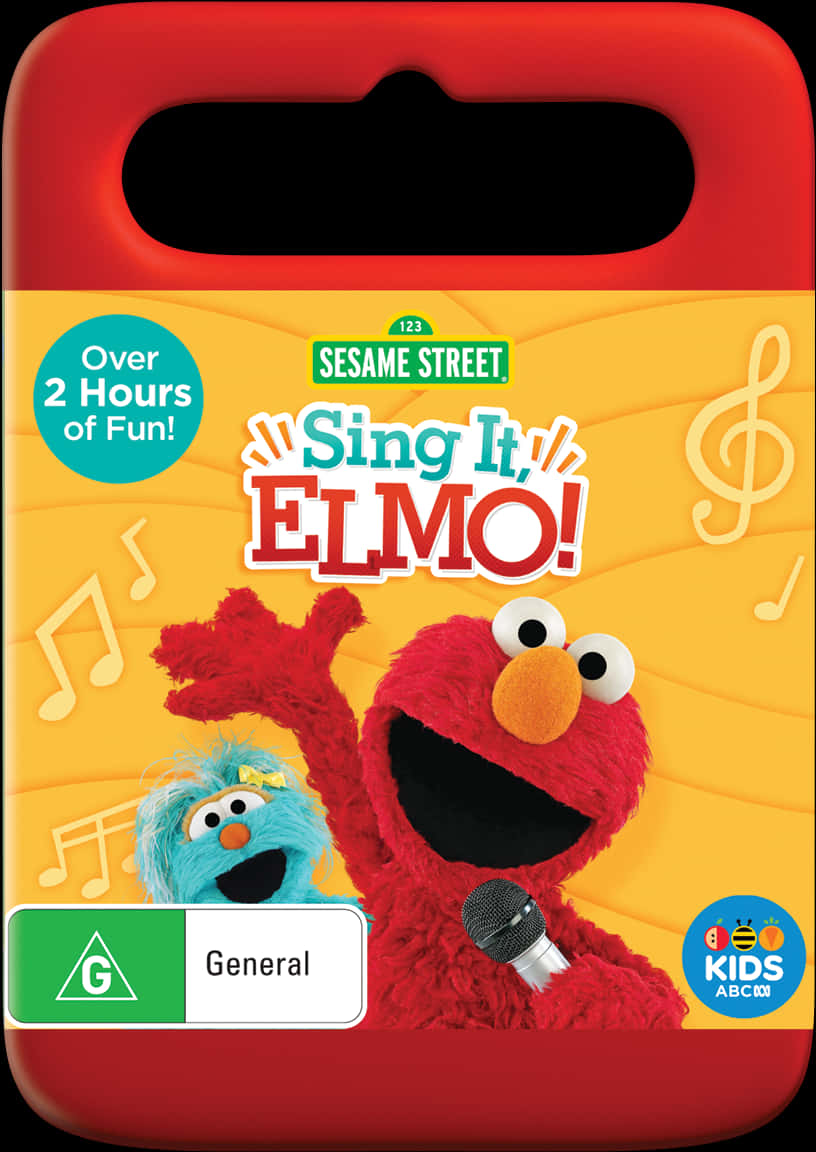 Sesame Street Sing It Elmo D V D Cover PNG image