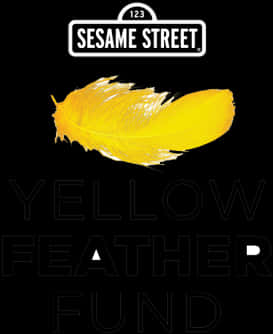 Sesame Street Yellow Feather Fund Logo PNG image