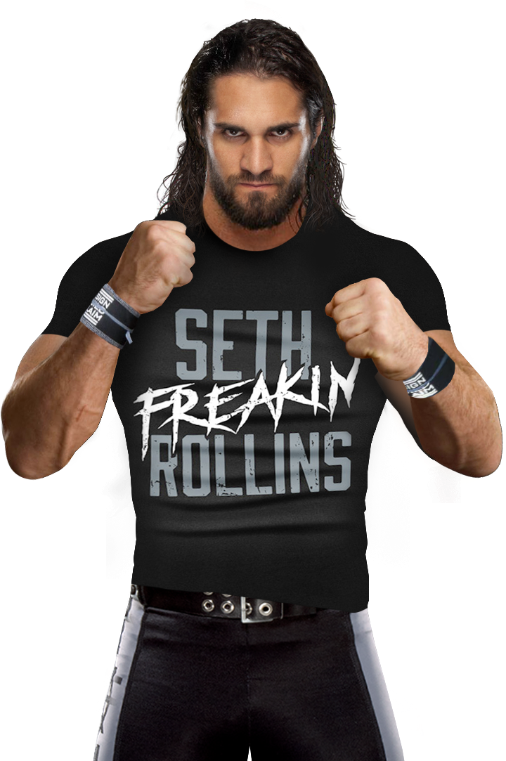Seth Freakin Rollins Readyfor Action PNG image