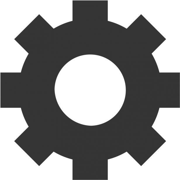Settings Gear Icon Vector PNG image