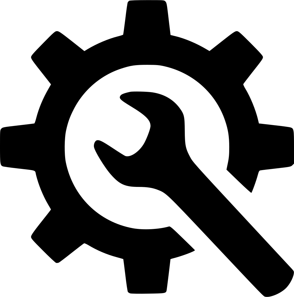 Settings Gear Wrench Icon.png PNG image