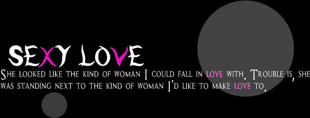 Sexy Love Quote Graphic PNG image