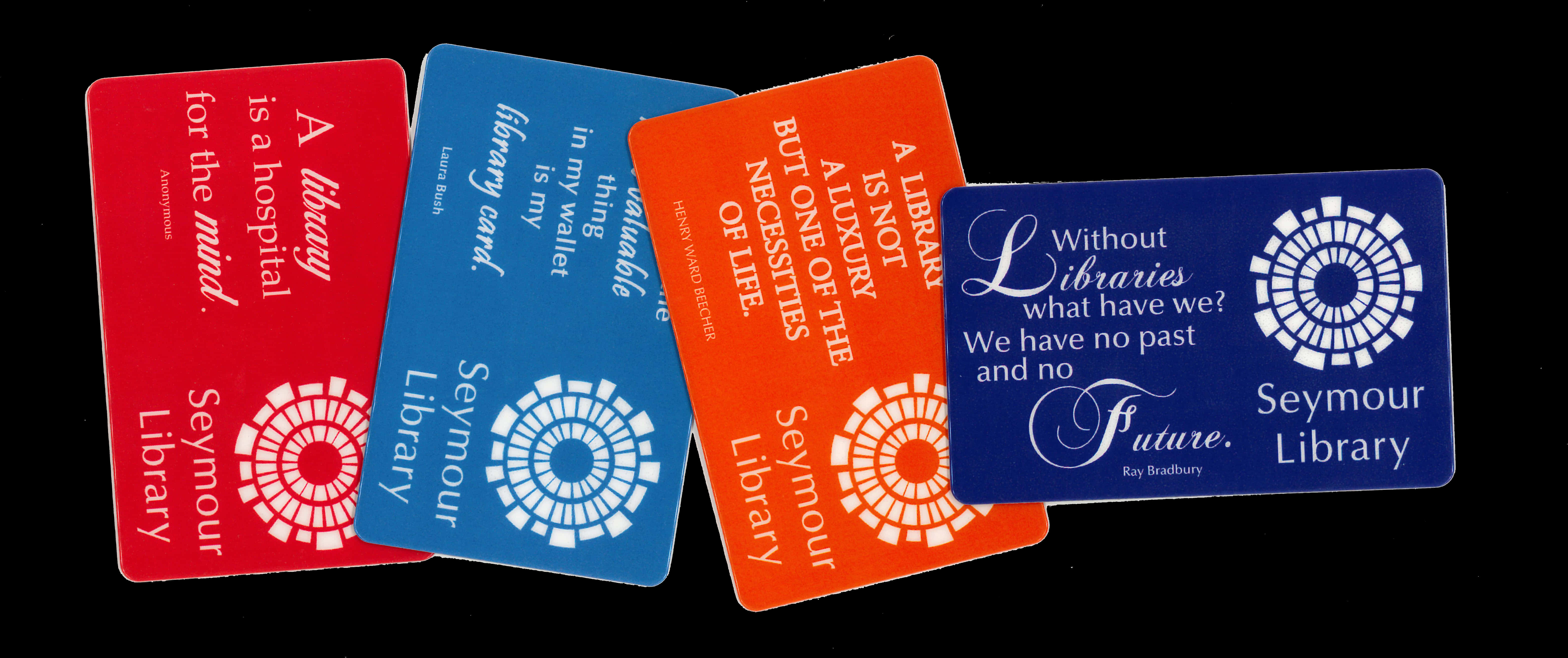 Seymour Library Card Designs PNG image