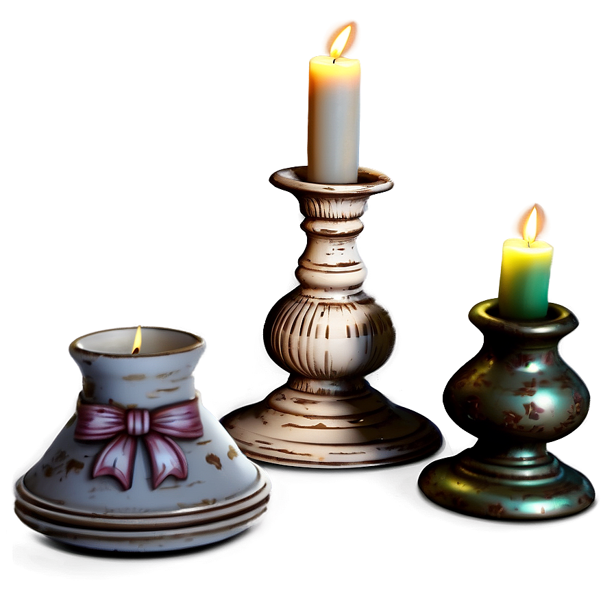 Shabby Chic Candlestick Png Bhl1 PNG image