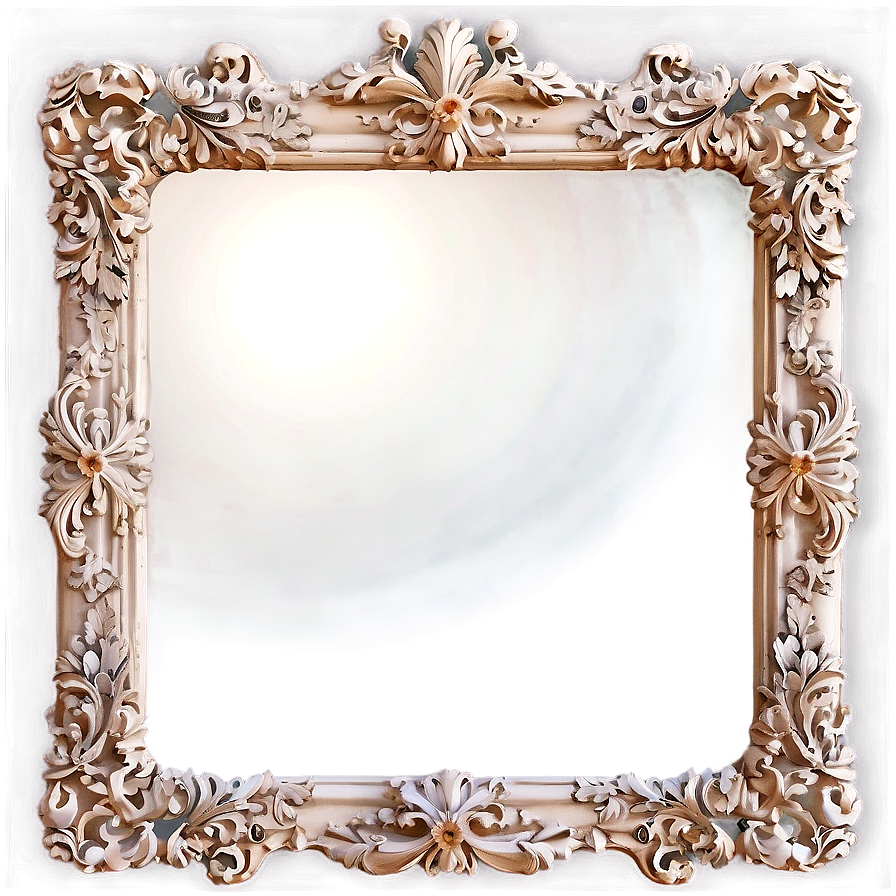 Shabby Chic Mirror Frame Png Xxv70 PNG image