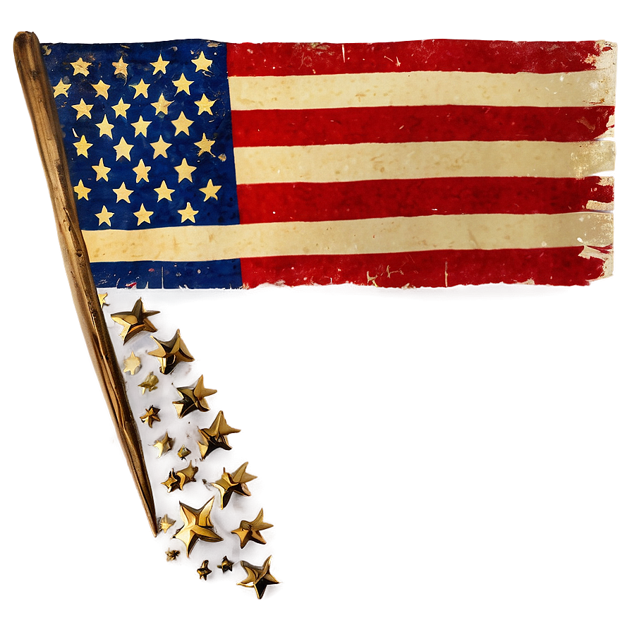 Shabby Flag Png 06282024 PNG image