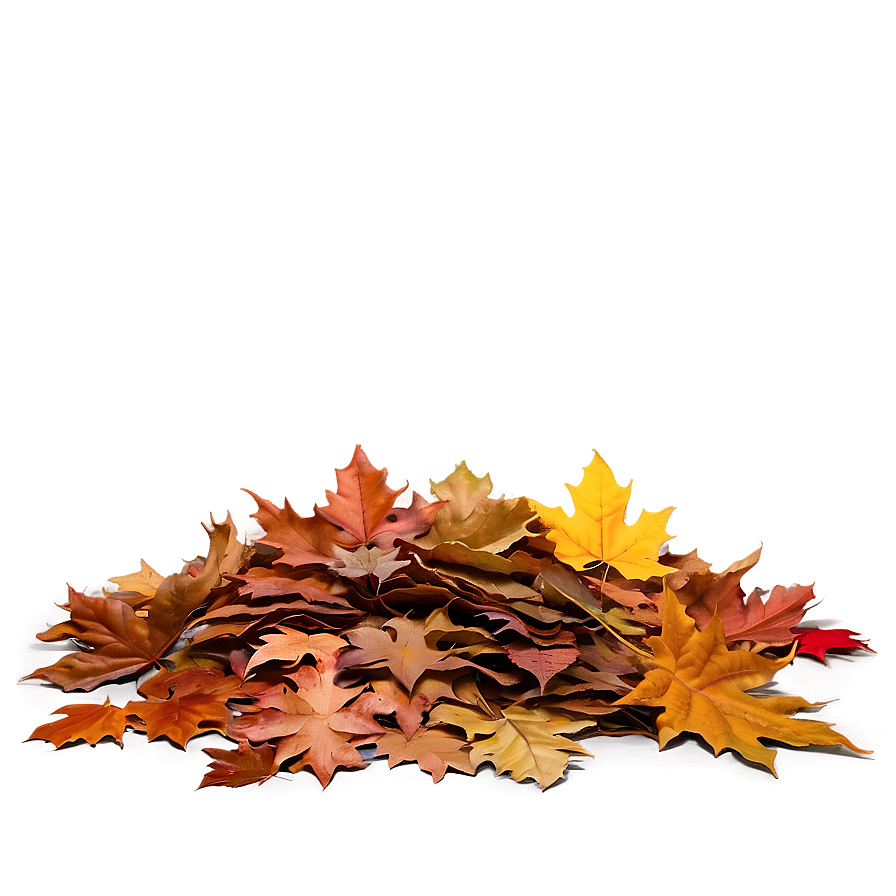 Shaded Leaves Pile Png 06212024 PNG image