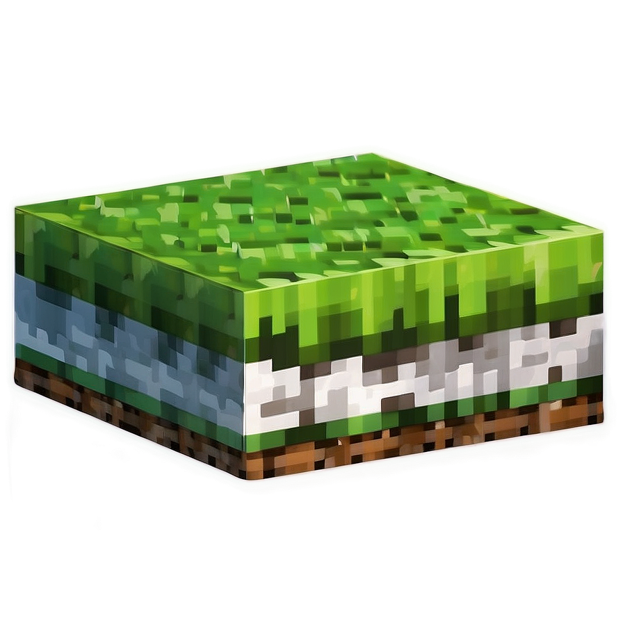 Shaded Minecraft Grass Block Png Jxo89 PNG image