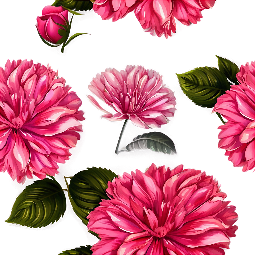 Shaded Pink Flowers Png 05242024 PNG image