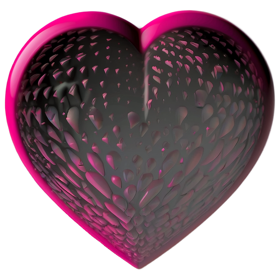 Shaded Pink Heart Png 05232024 PNG image