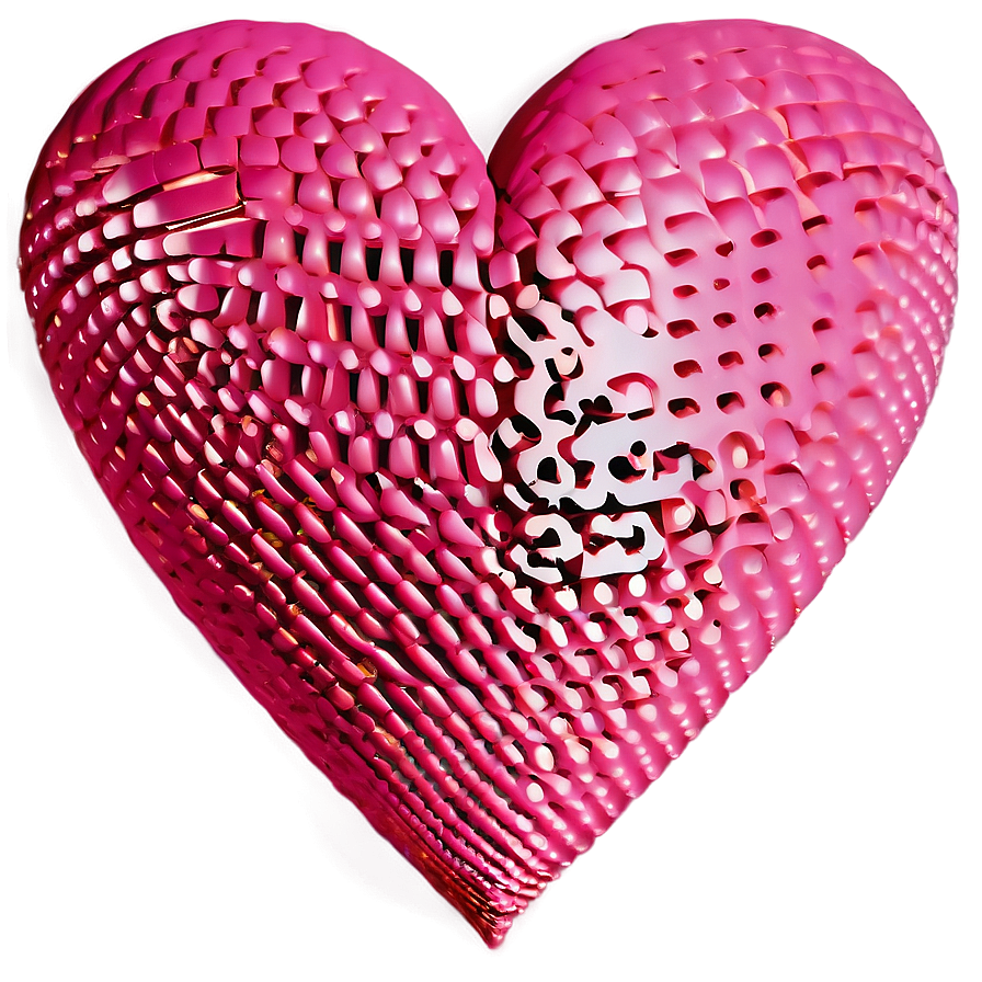 Shaded Pink Heart Png 69 PNG image