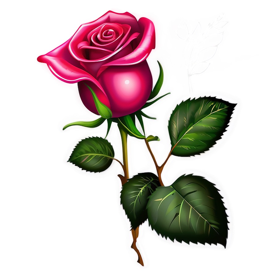 Shaded Rose Clipart Png Llk43 PNG image