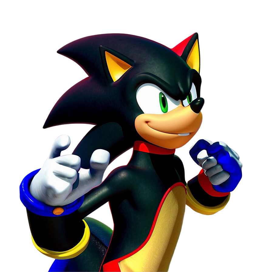 Shadow The Hedgehog Classic Pose Png 05232024 PNG image