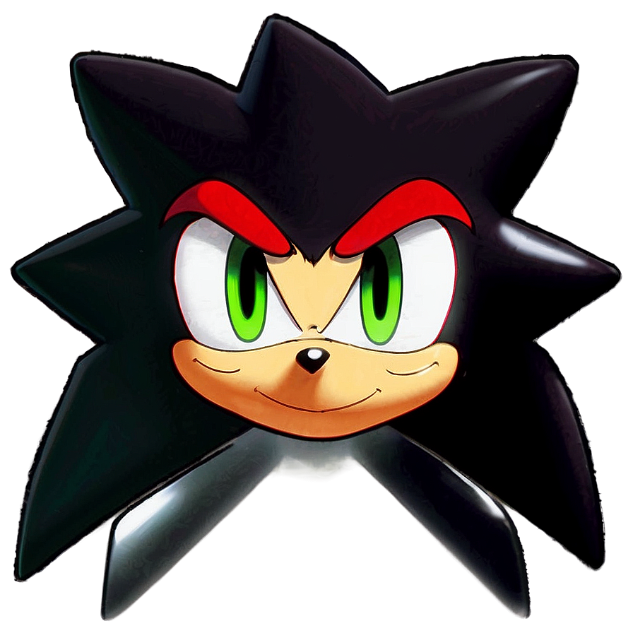 Shadow The Hedgehog Face Close-up Png 05232024 PNG image