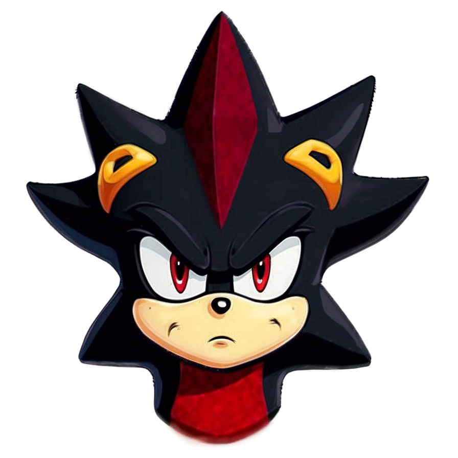 Shadow The Hedgehog Face Close-up Png 05232024 PNG image