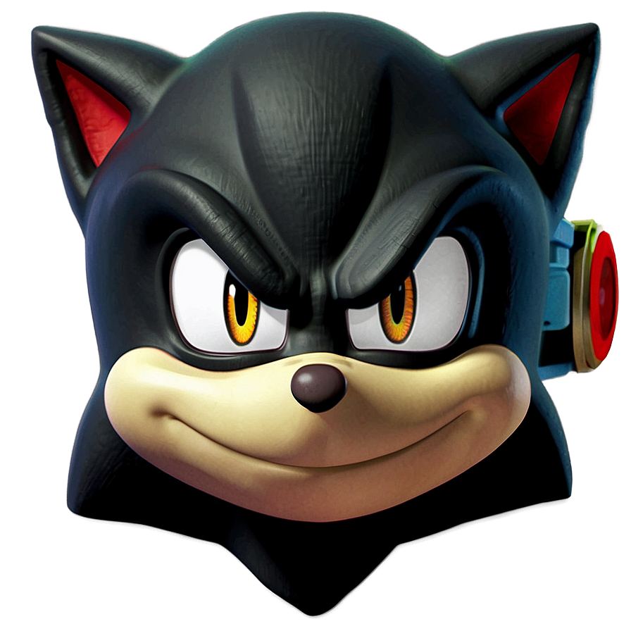 Shadow The Hedgehog Face Close-up Png 87 PNG image