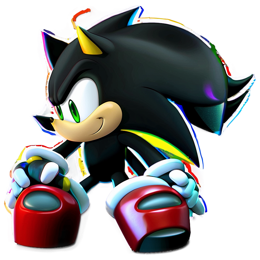 Shadow The Hedgehog Iconic Look Png 80 PNG image