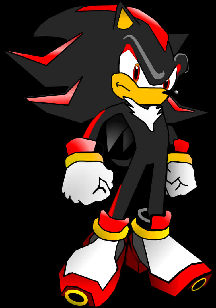 Shadow The Hedgehog Standing PNG image
