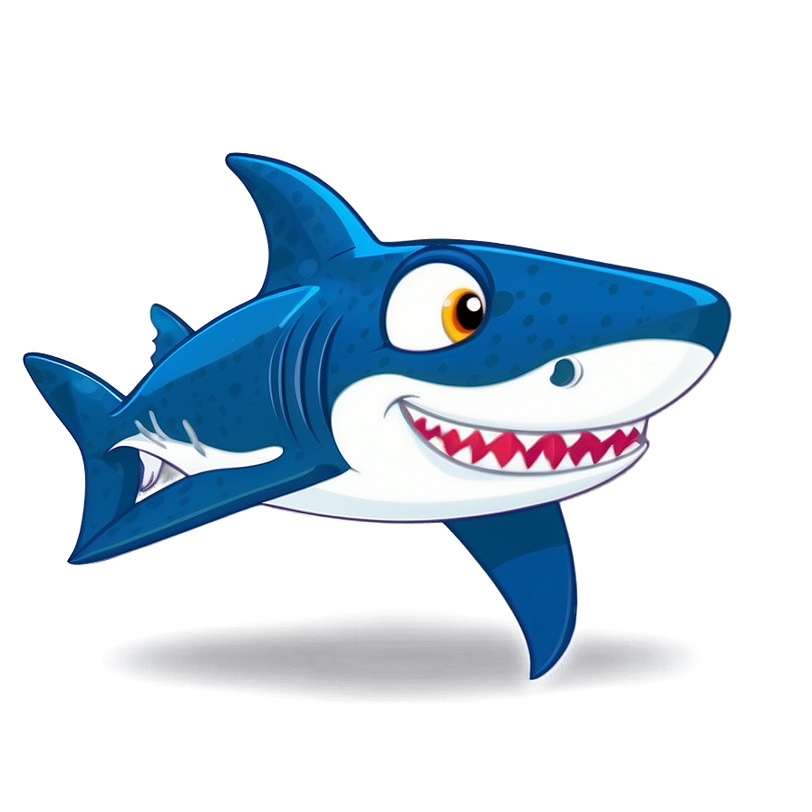 Shark Cartoon For Kids Png Xri PNG image