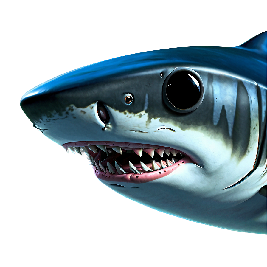 Shark Cartoon With Sunglasses Png Hfb46 PNG image