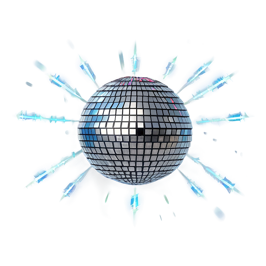 Shattered Disco Ball Illustration PNG image