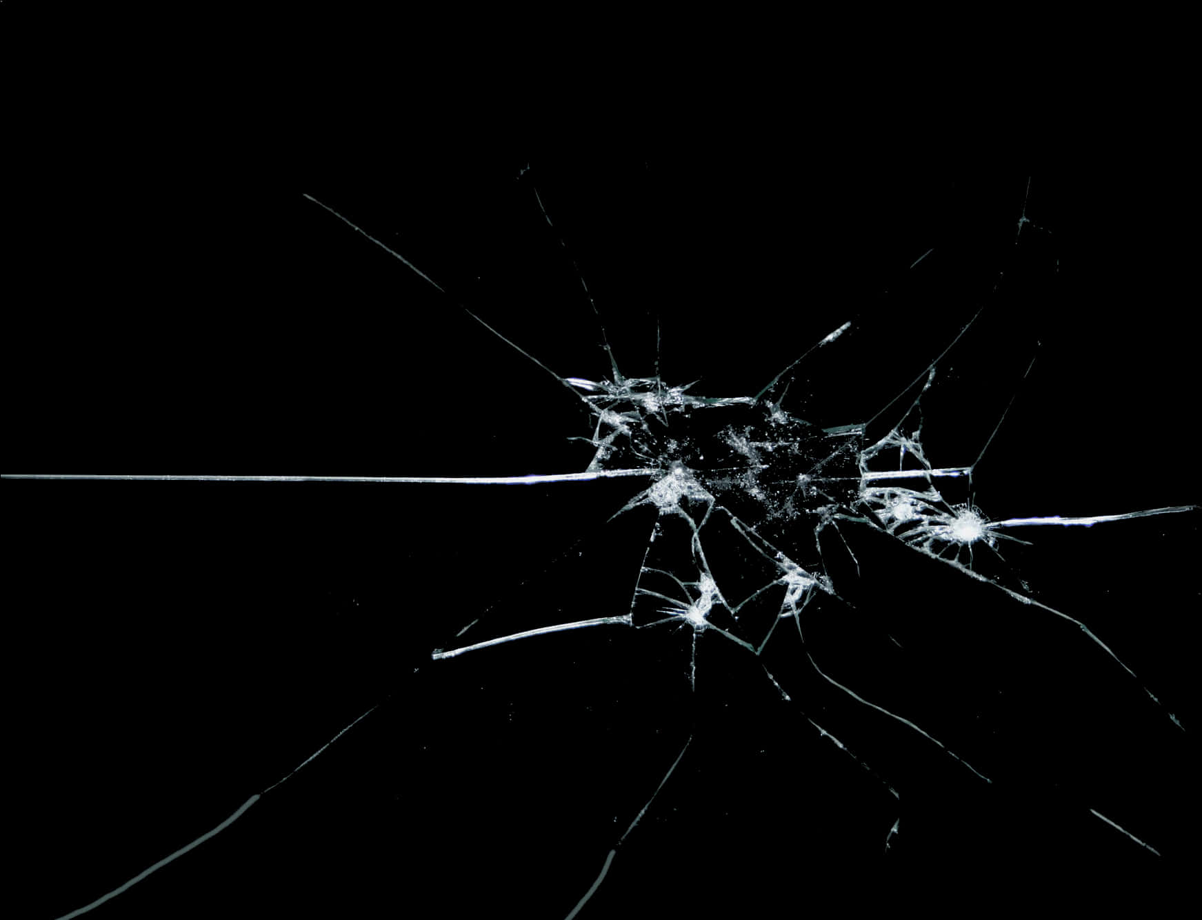 Shattered Glass Dark Background PNG image