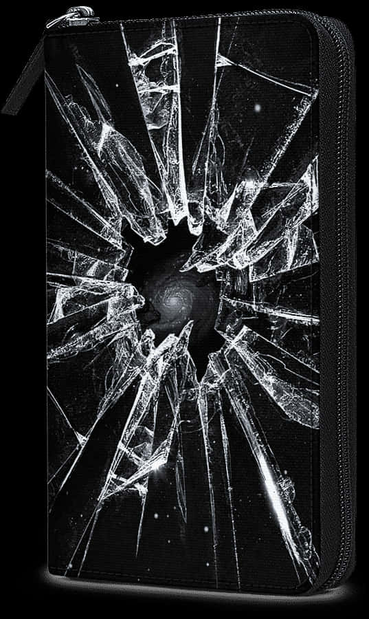 Shattered Glass Wallet Design PNG image