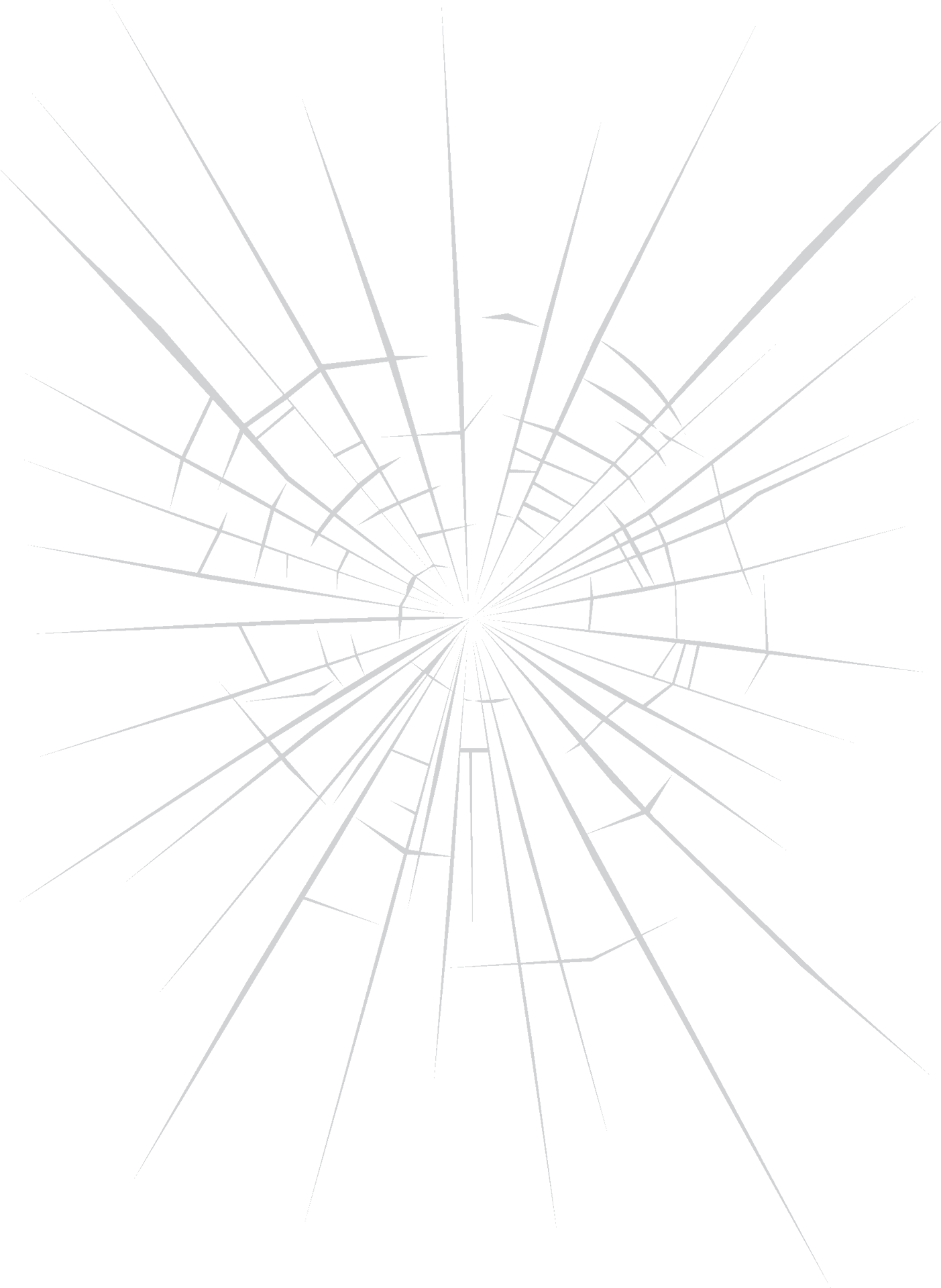 Shattered Screen Vector Illustration PNG image