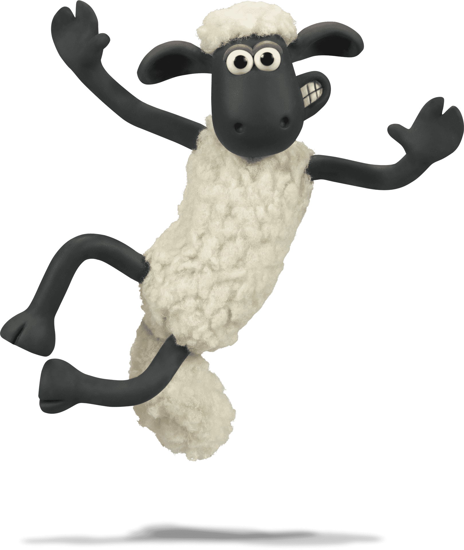 Shaunthe Sheep Jumping PNG image